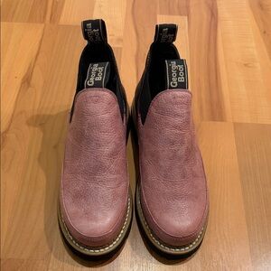 Georgia Boot Women's Pink Leather Slip-On Boots